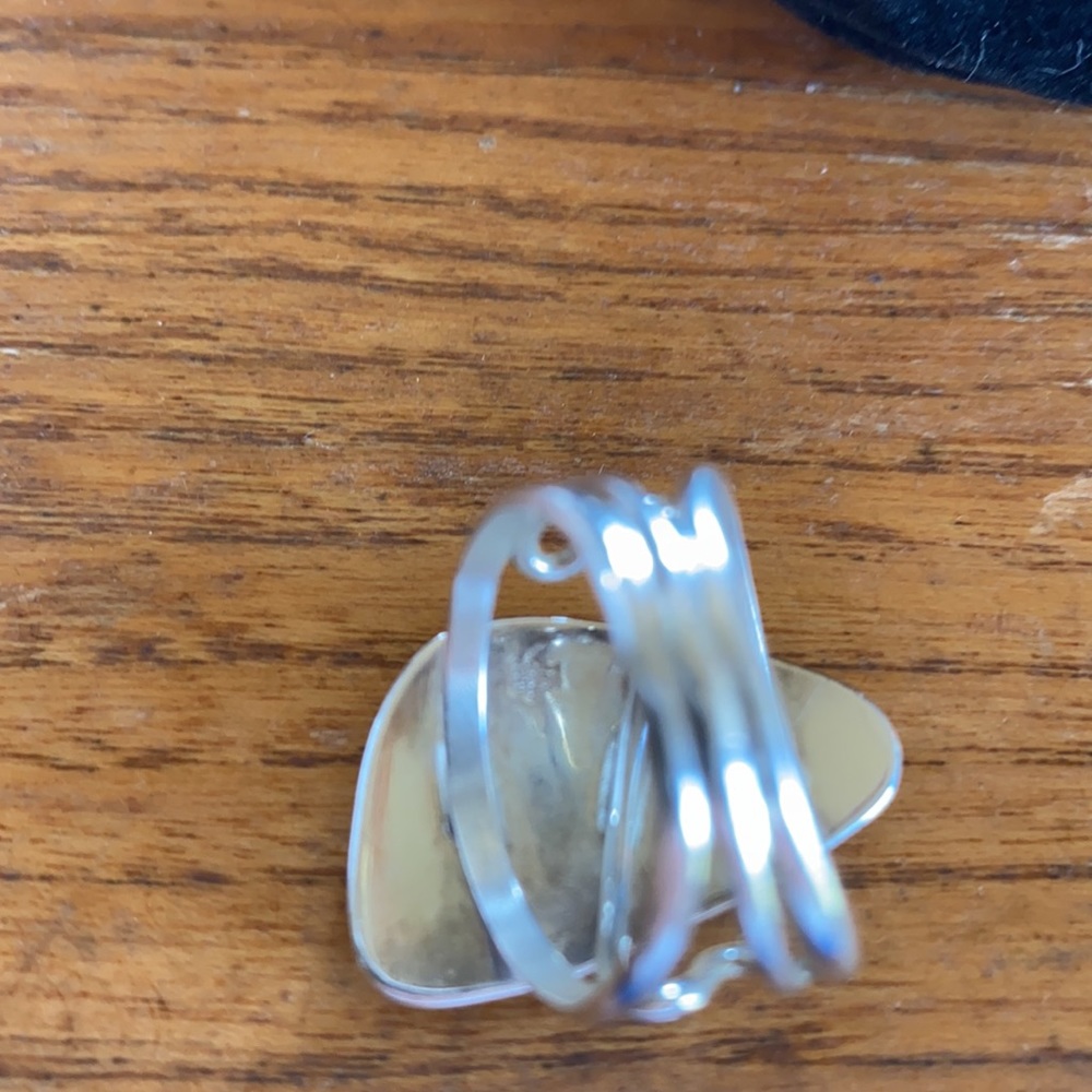 Jay King free form chalcedony open shank sz9 ring - Picture 9 of 13